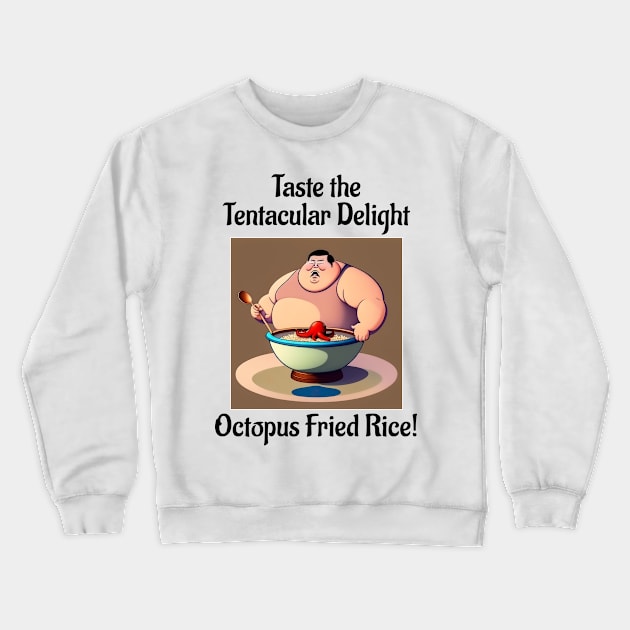 Octopus Fried Rice Crewneck Sweatshirt by ArtShare